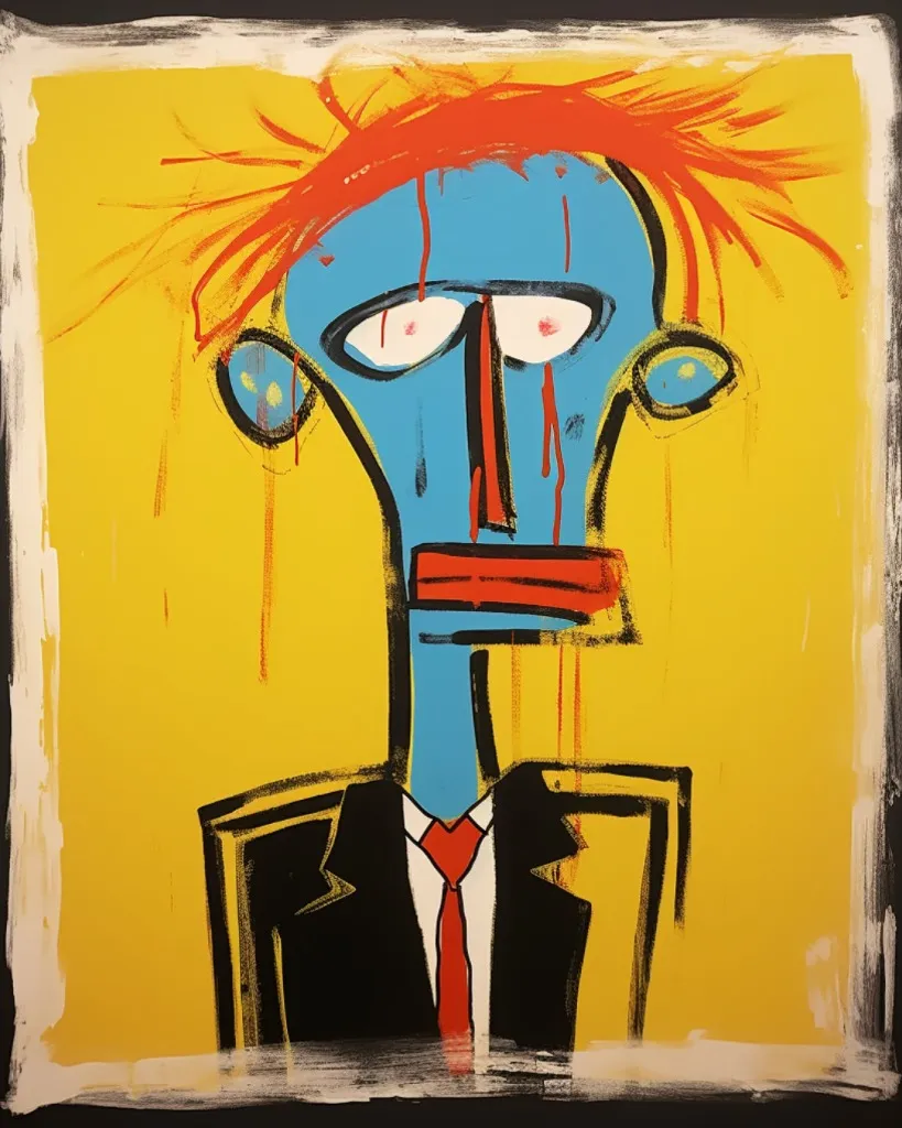 Blue portrait