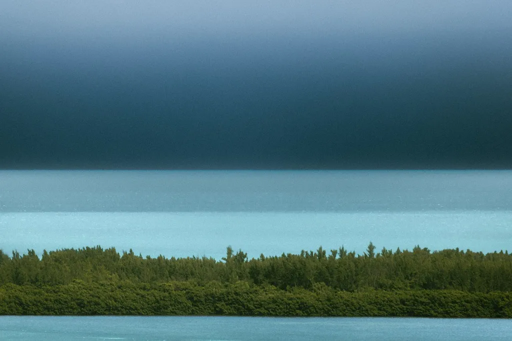 Teal seascape